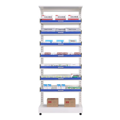 医学ショーの金属板の貯蔵の棚、病院の薬学の薬屋/食料雑貨の貯蔵の棚