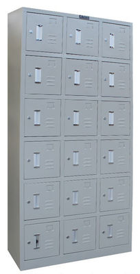 オフィス/学校/体育館OEMのための18個のドアの貯蔵の金属のオフィスのロッカー サービス