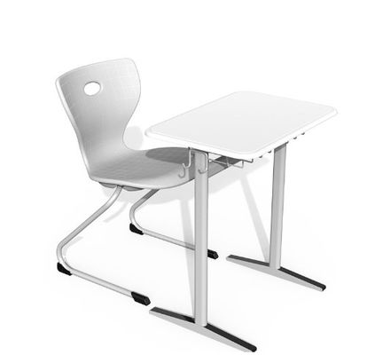 現代金属の教室の家具の机の学校のテーブルおよび椅子の鋼鉄子供の調査の机