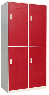 4つのドアの鋼鉄ライン家具D450mmは貯蔵用ロッカーに着せる
