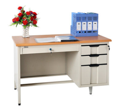 引出し教師鋼鉄コンピュータ テーブルが付いているH780オフィスの金属の閲覧机