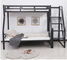 耐久の子供の金属の二段ベッド、スライドが付いている学校の金属の双生児の中二階のベッド