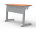 シングルまたはダブルの座席のための鋼鉄中学校の家具学生の椅子の教室の机上研究のテーブル