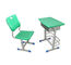 学生のプラスチック金属のための単一のテーブル学生の机および椅子の鋼鉄家具の学校家具