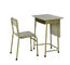 教室学生の調査のテーブルの金属の机および椅子の子供の閲覧机のための鋼鉄学校家具